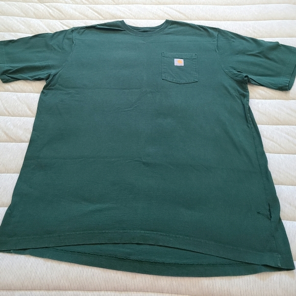 Two Carhartt Heavyweight Cotton Pocket TShirts - Picture 2 of 3